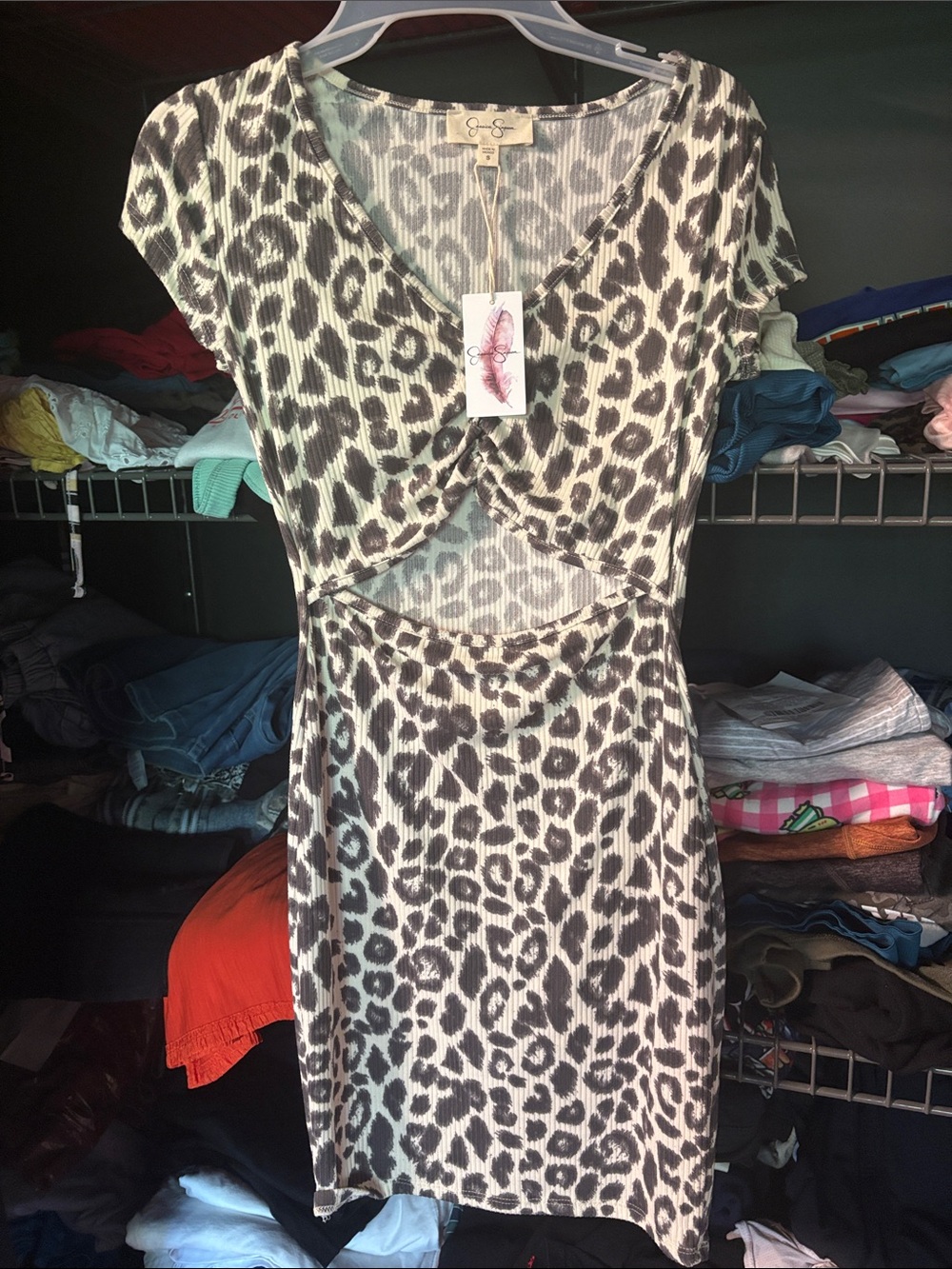 Jessica Simpson Mini cutout t-shirt dress